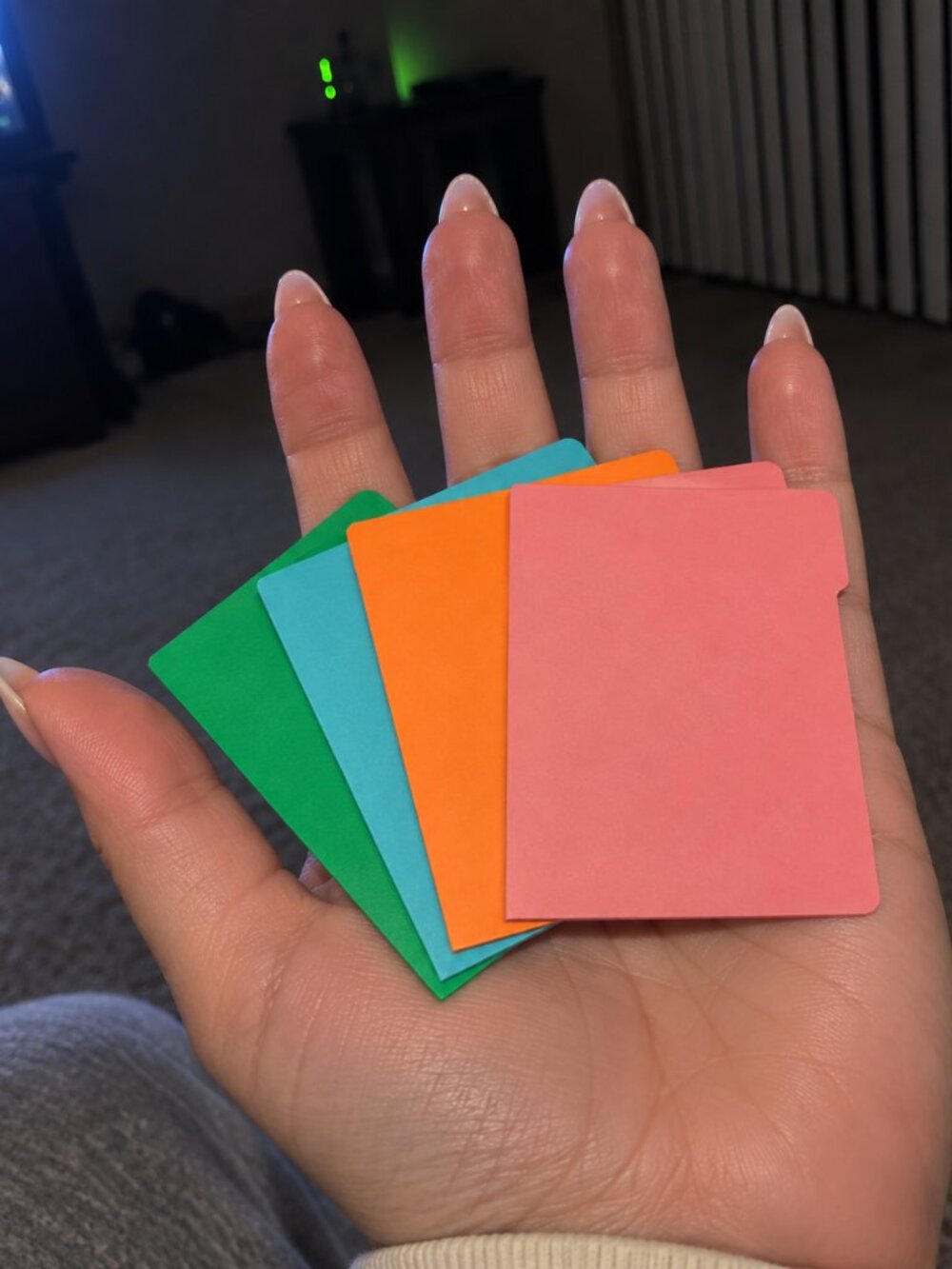 Miniature Opening File Folders Set of 4 Dollhouse Barbie Office Accessories